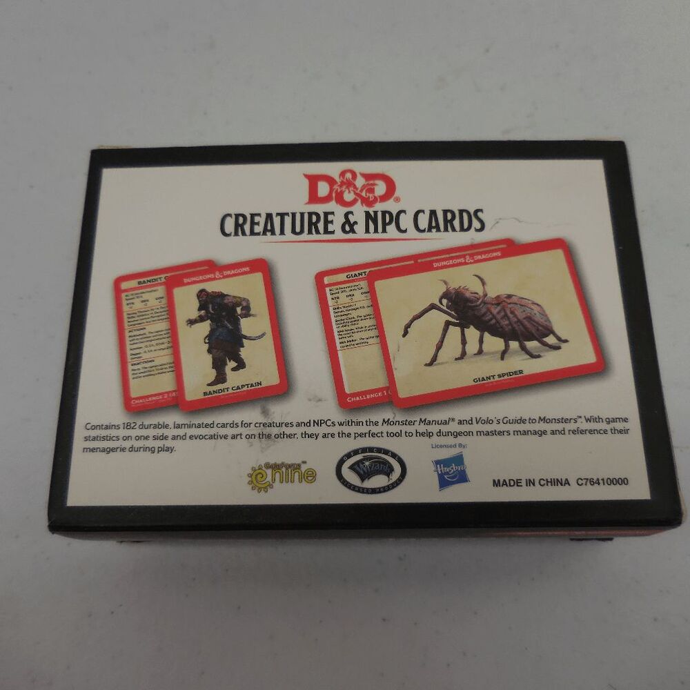 Dungeons & Dragons Spellbook Cards: Creature & Npc Cards (D&D Accessory) 5E Comp - Picture 2 of 3